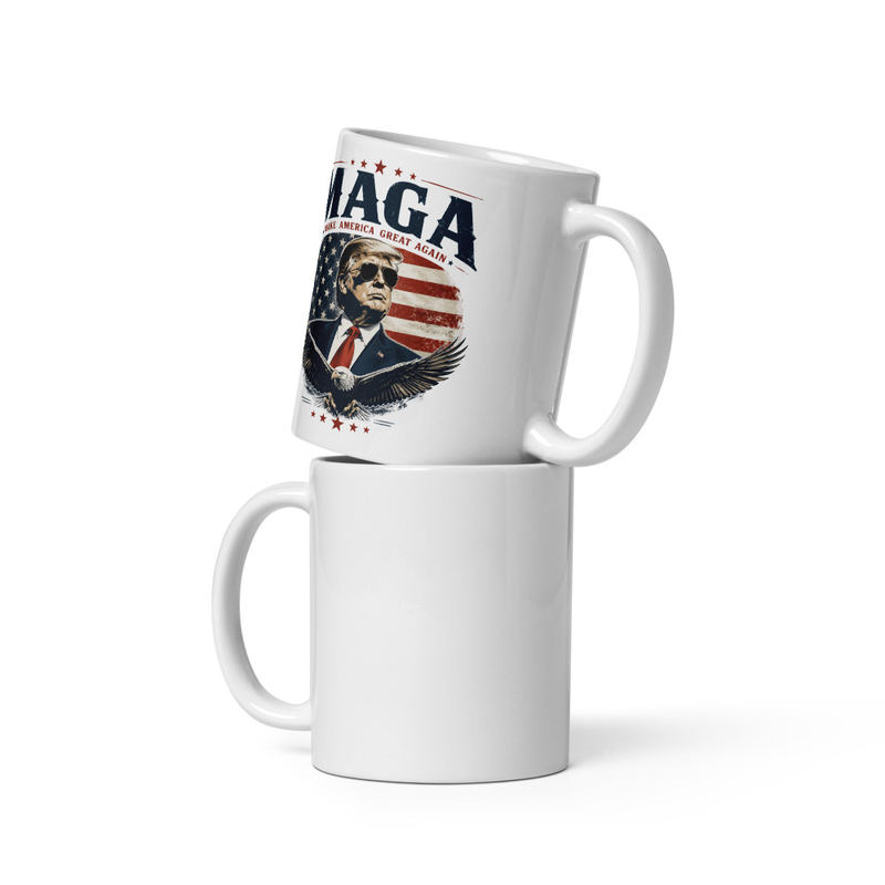 MAGA White glossy mug