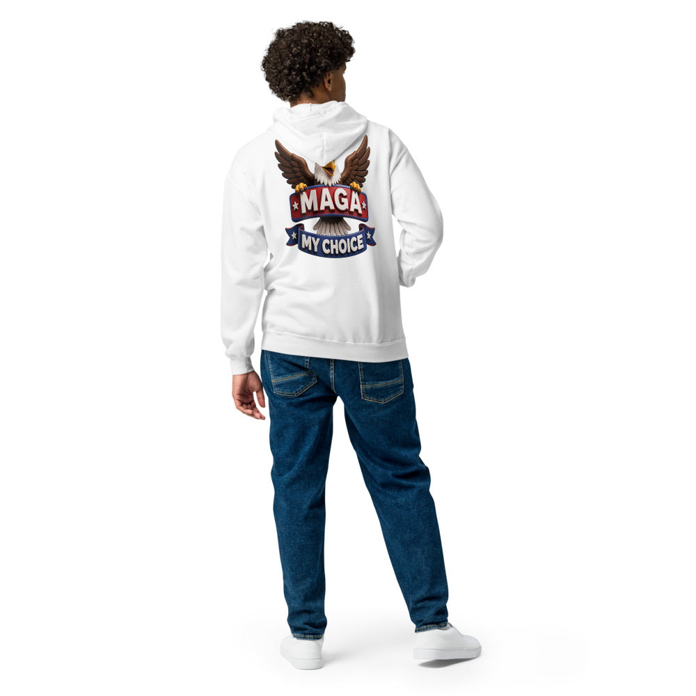 My Choice MAGA heavy blend zip hoodie
