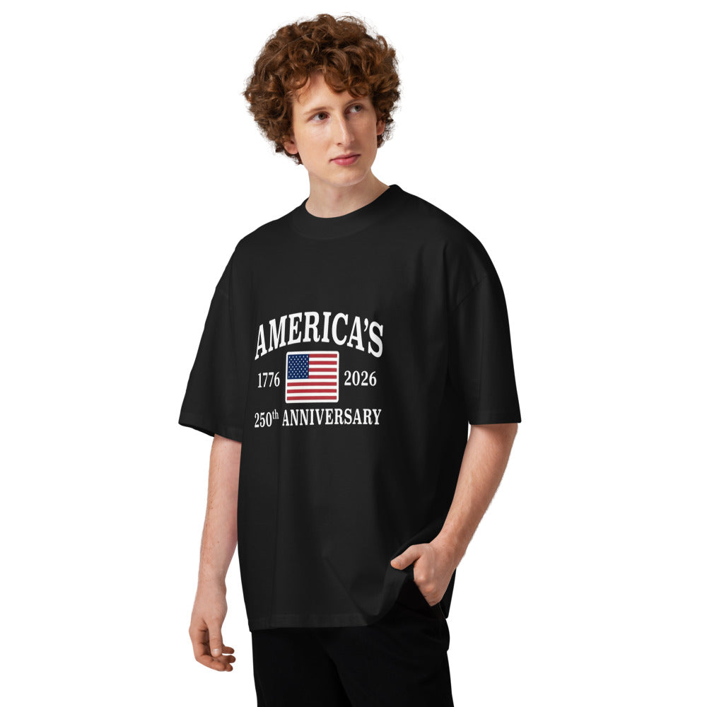 Unisex organic oversized high neck t-shirt