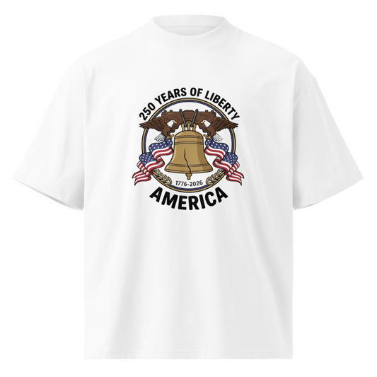 Unisex organic oversized high neck t-shirt