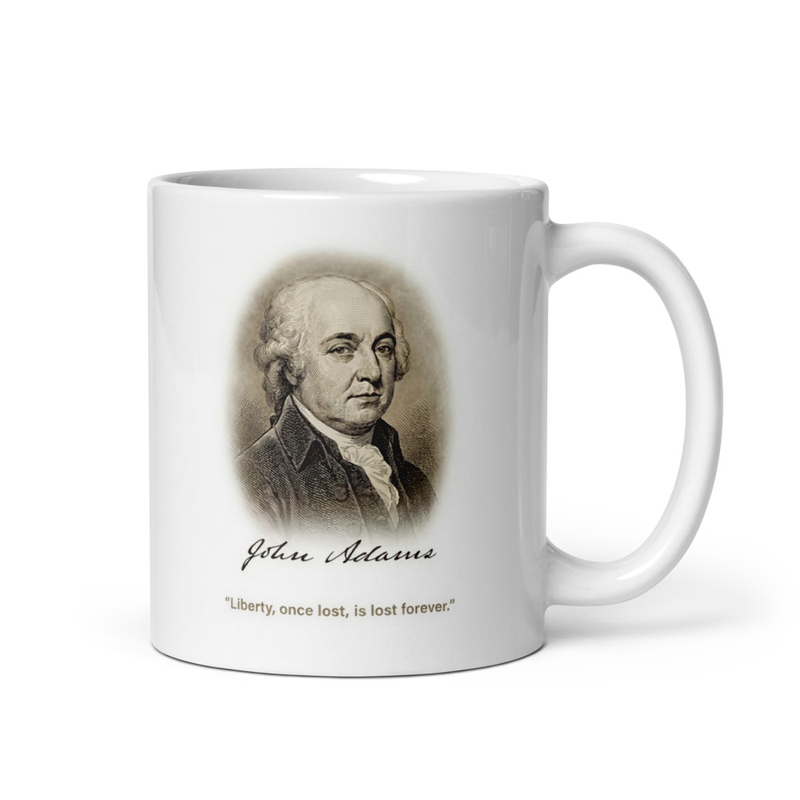 White glossy mug