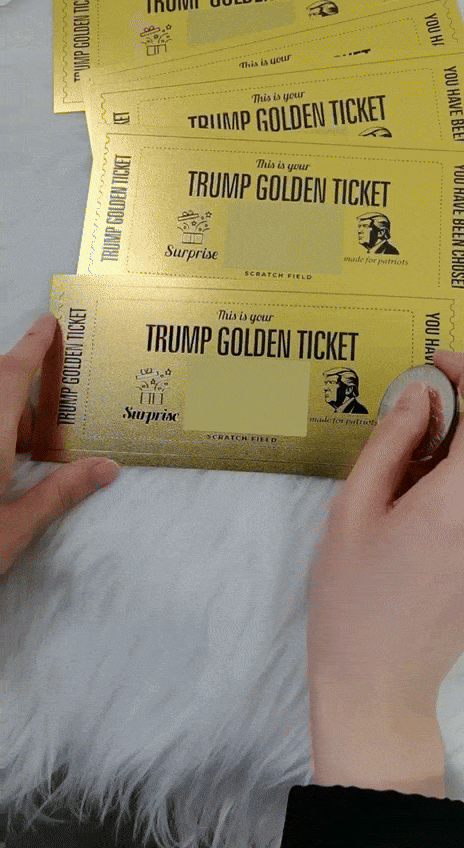Trump Gold Scratch Tickets