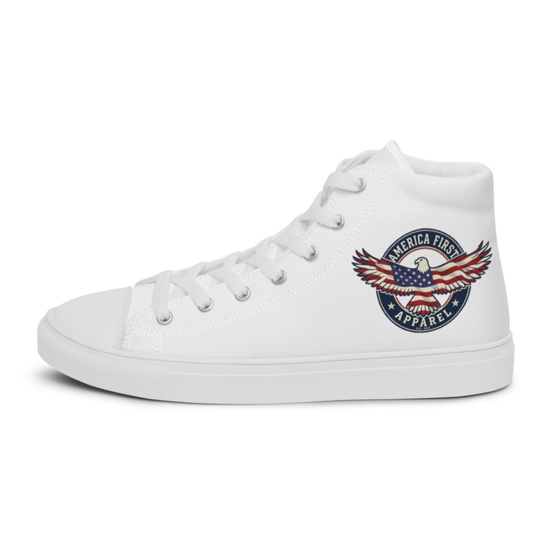 Men’s high top canvas shoes