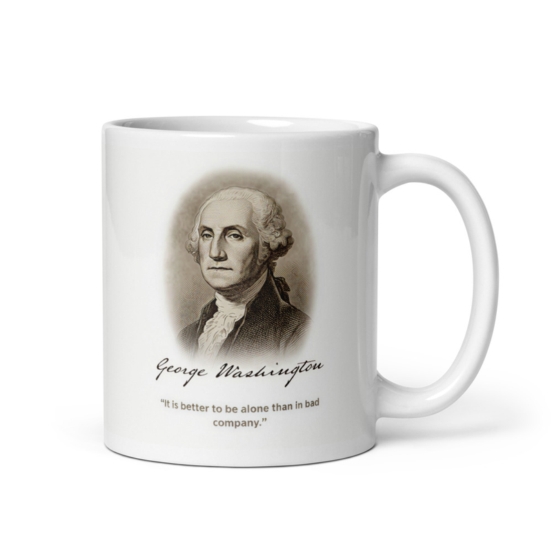 White glossy mug