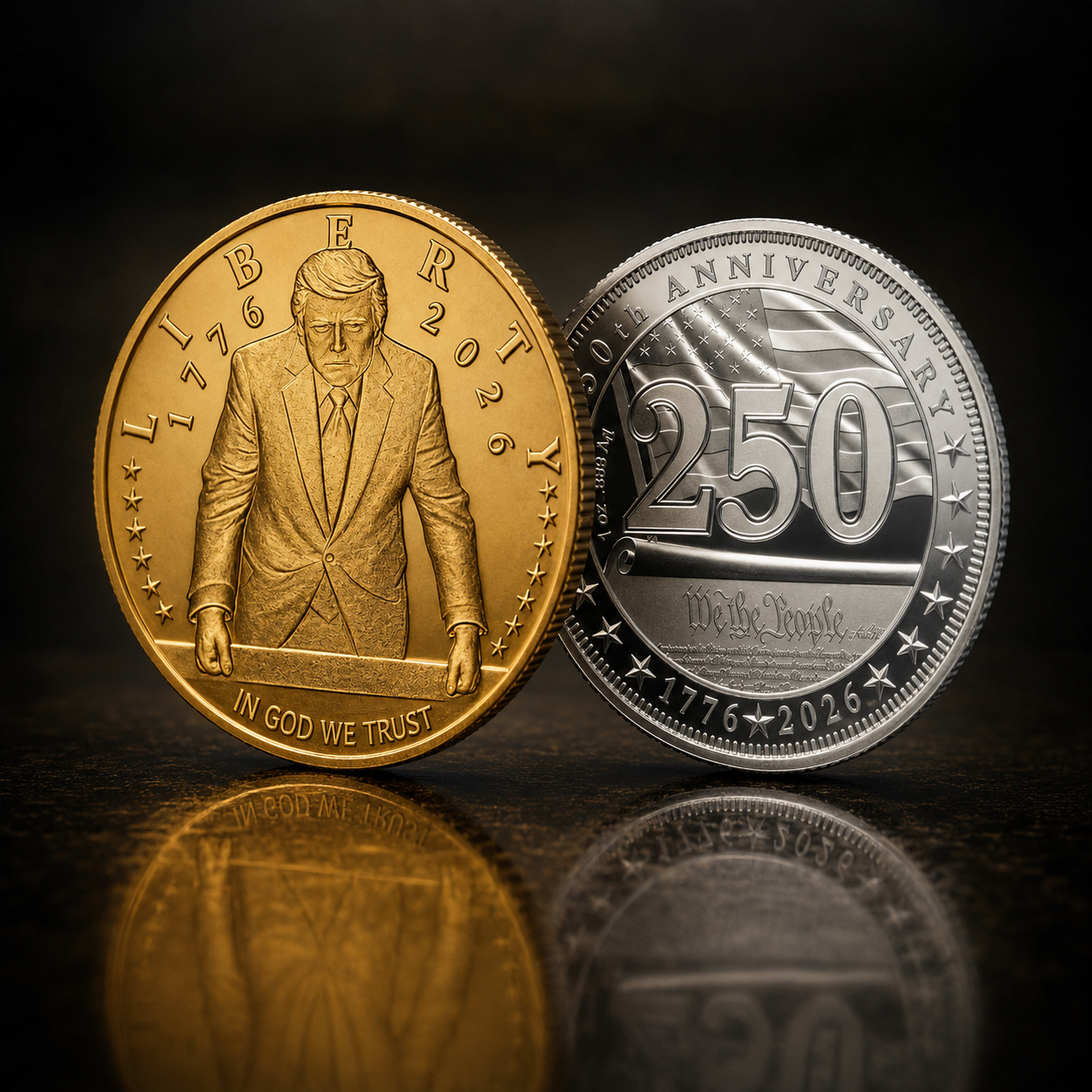 Certified Trump 2026 Anniversary Gold & Silver Bundle