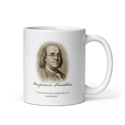 White glossy mug
