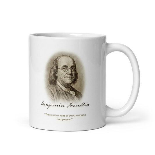 White glossy mug