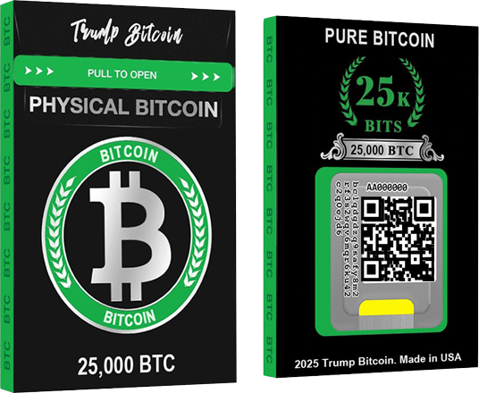25,000 Physical Bitcoin Card