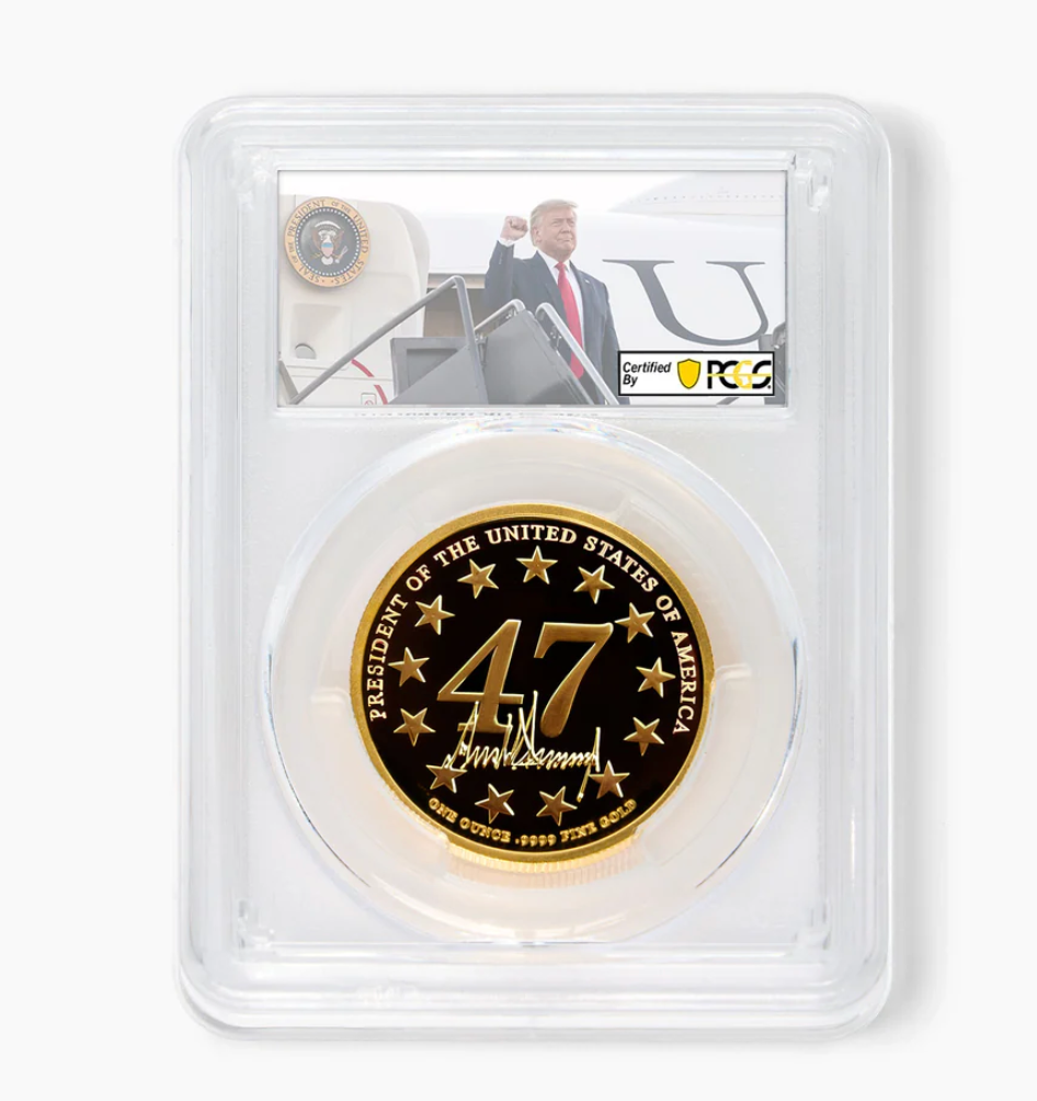 President Trump Victory Gold Inauguration Medallion !