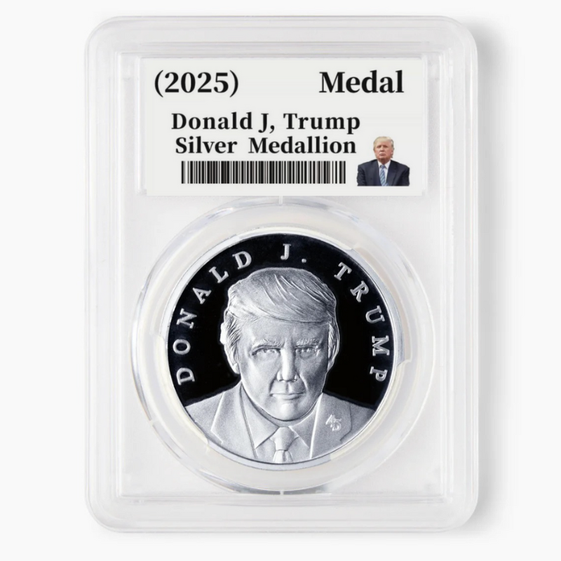 President Trump First Collectible 2025 Edition Silver Medallion!