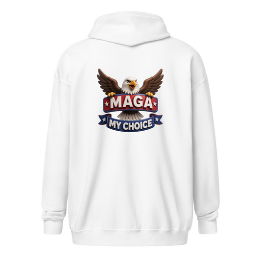 My Choice MAGA heavy blend zip hoodie