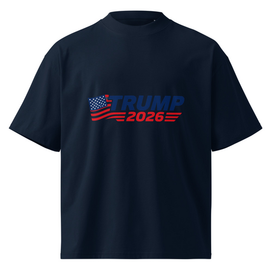 TRUMP 2026 Unisex organic oversized high neck t-shirt