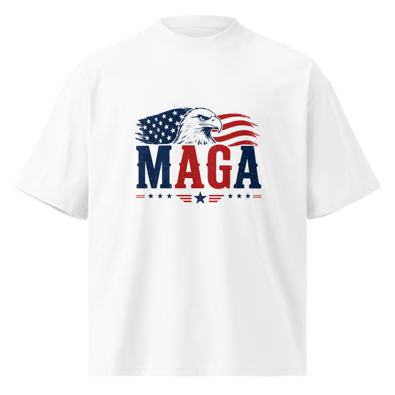 Eagle MAGA Organic oversized high neck t-shirt