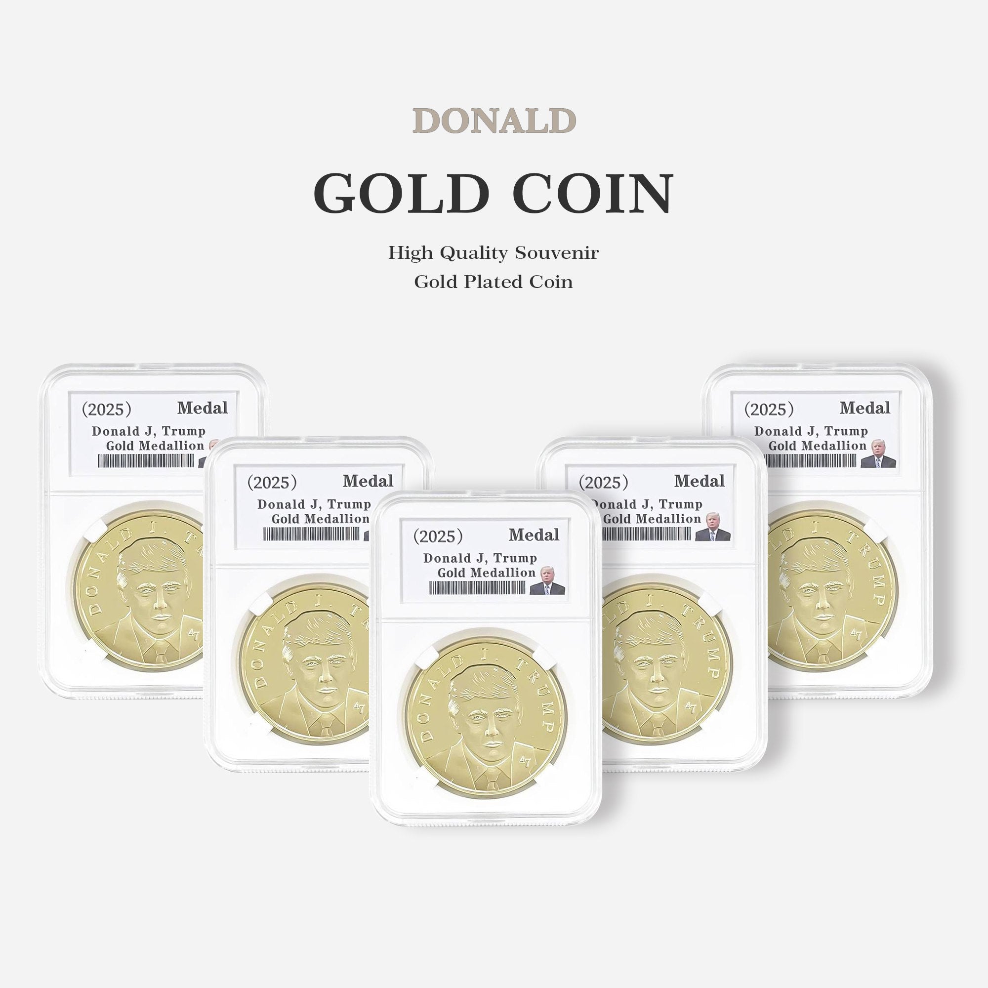 President Trump Collectible Victory Gold Coin 2025 - 47 President Edition!