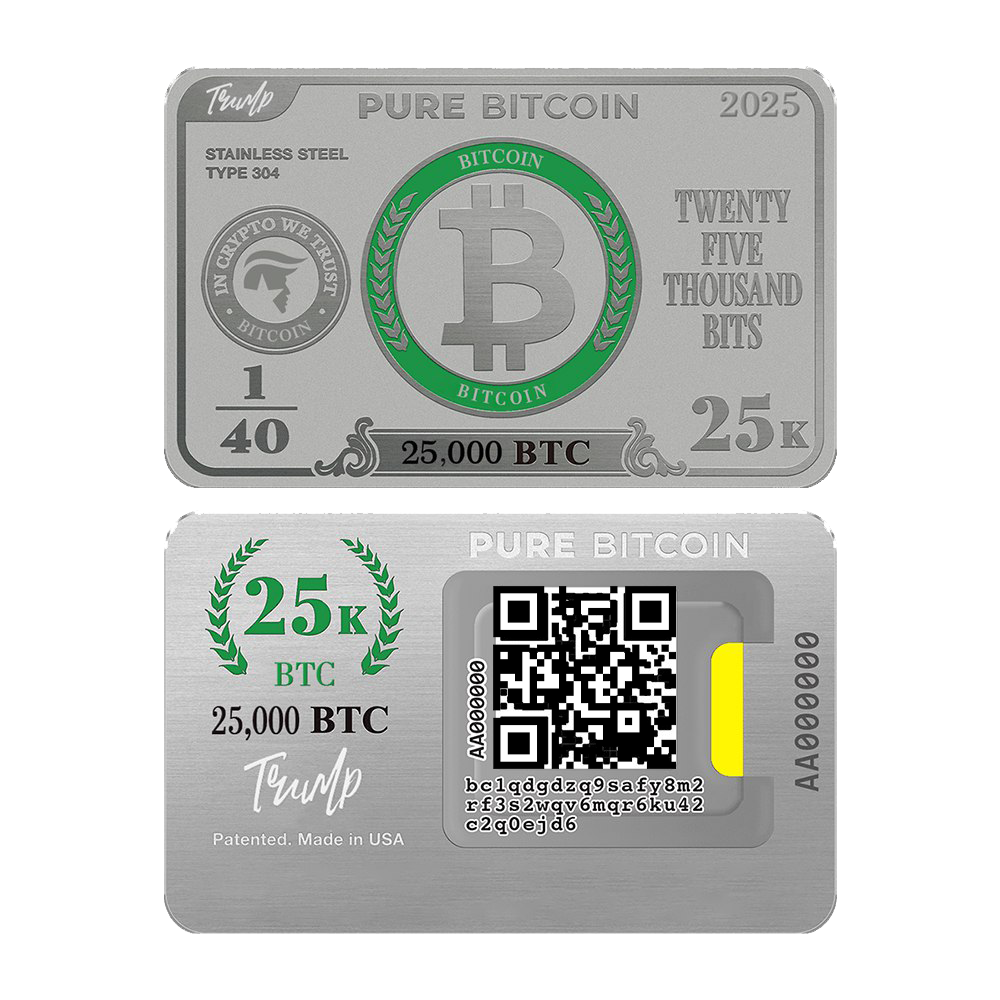 25,000 Physical Bitcoin Card
