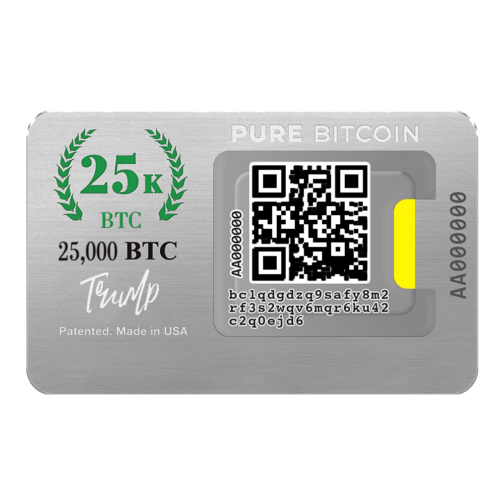 25,000 Physical Bitcoin Card