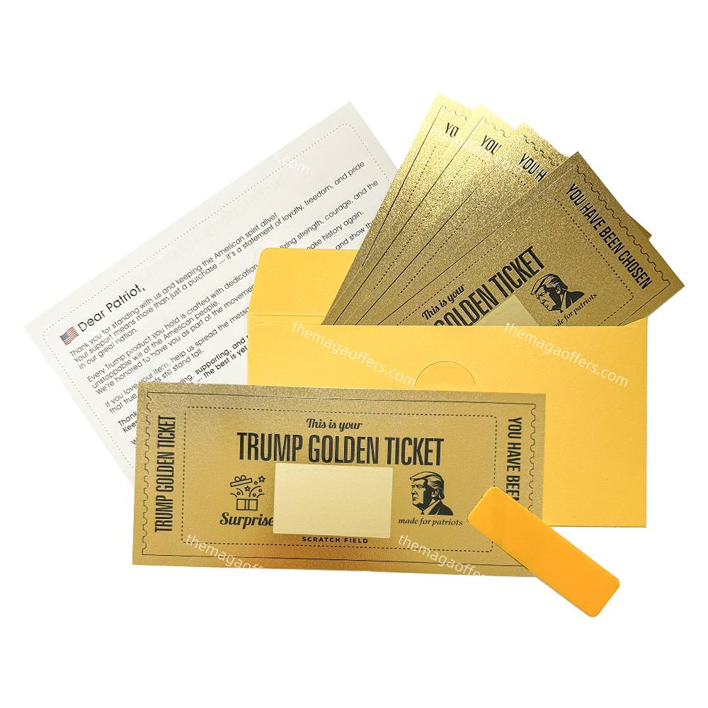 Trump Gold Scratch Tickets