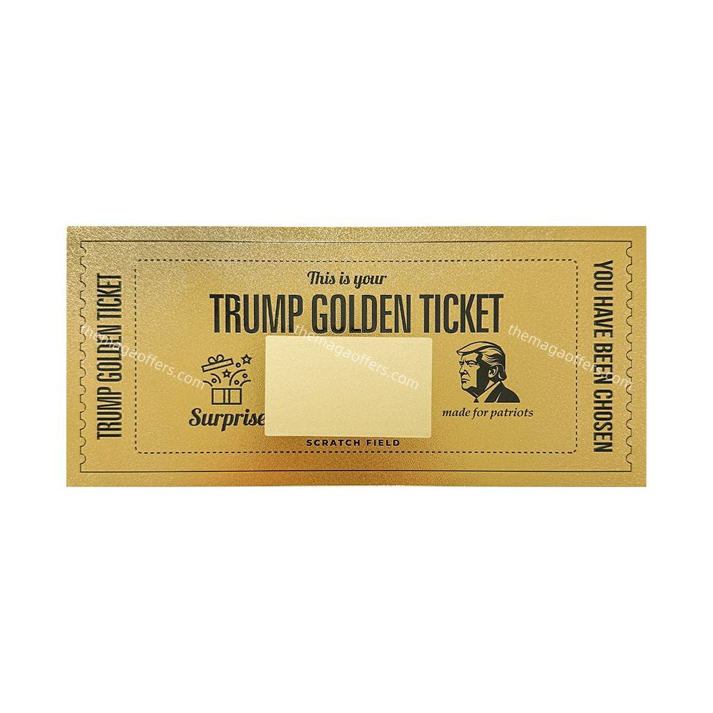 Trump Gold Scratch Tickets