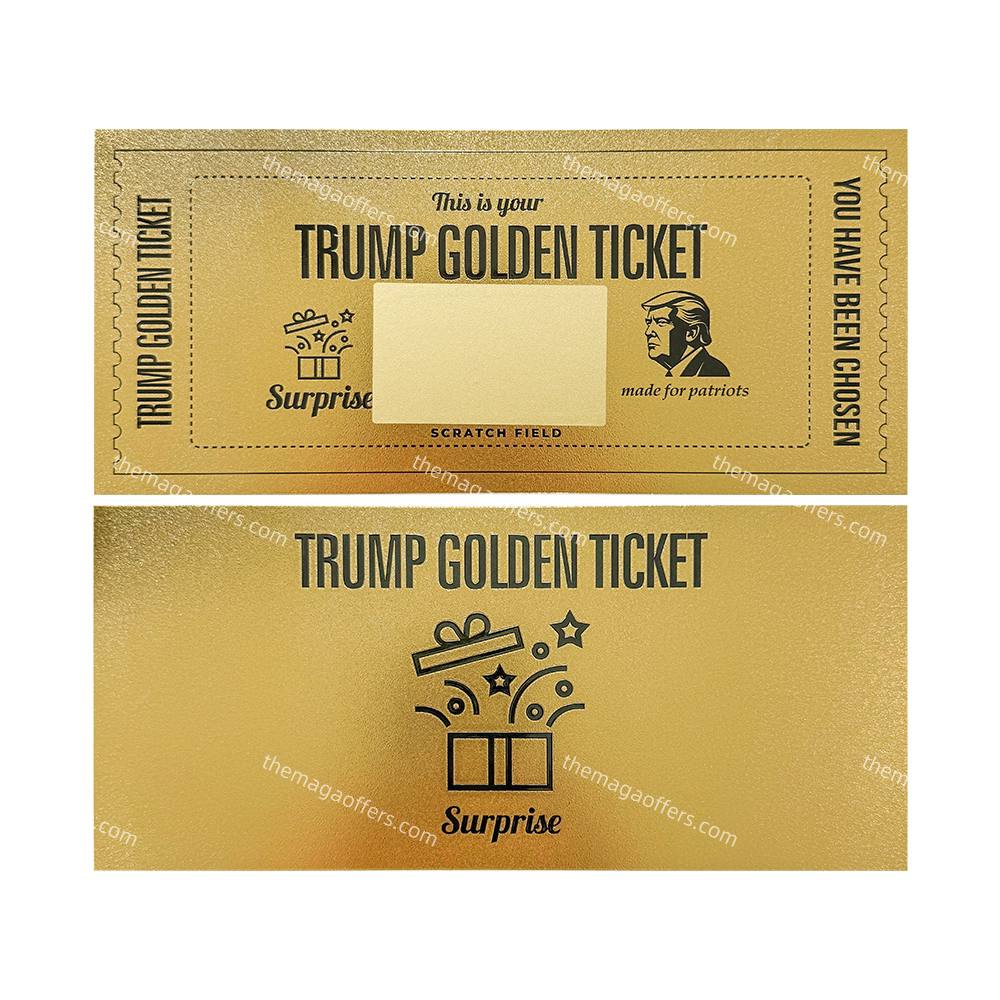 Trump Gold Scratch Tickets
