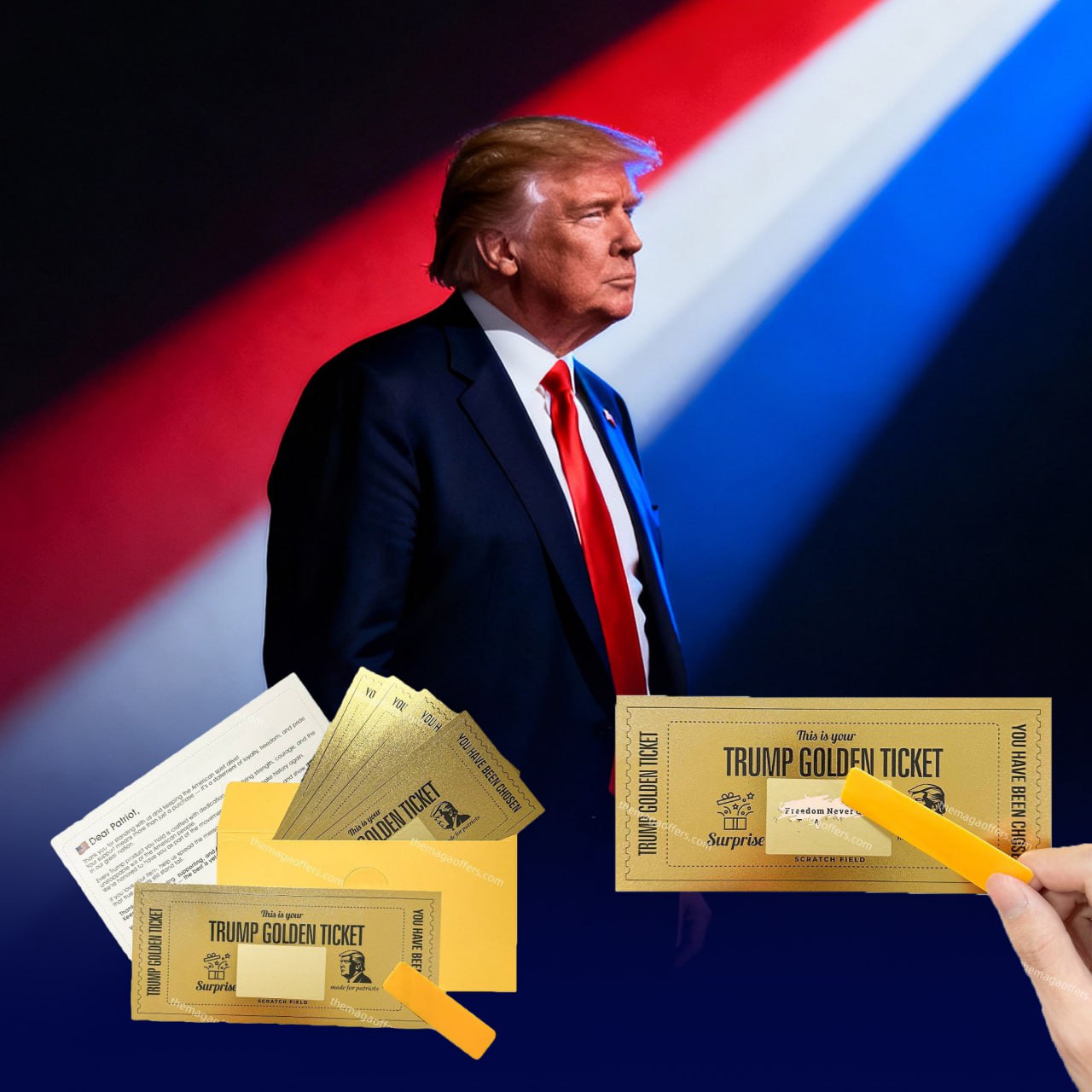 Trump Gold Scratch Tickets