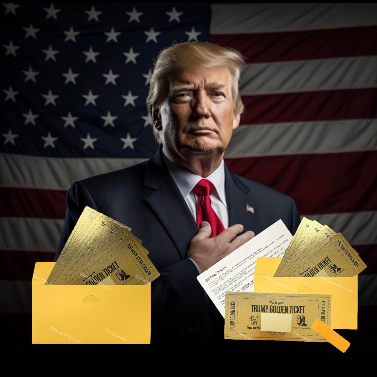 Trump Gold Scratch Tickets