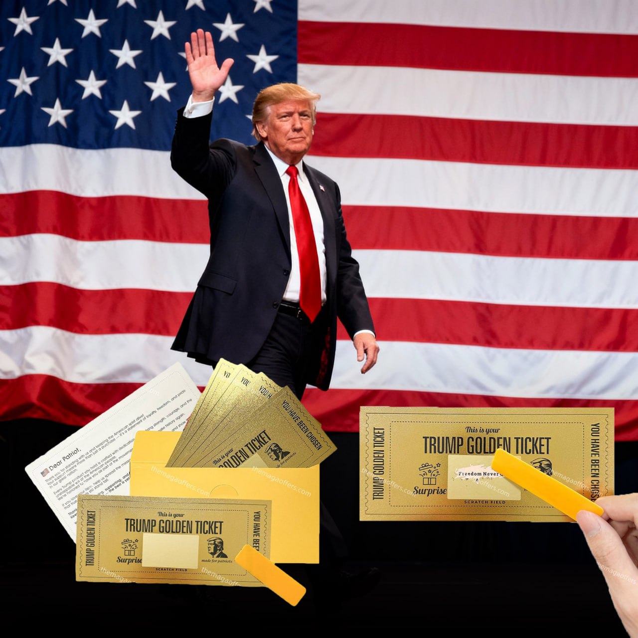 Trump Gold Scratch Tickets