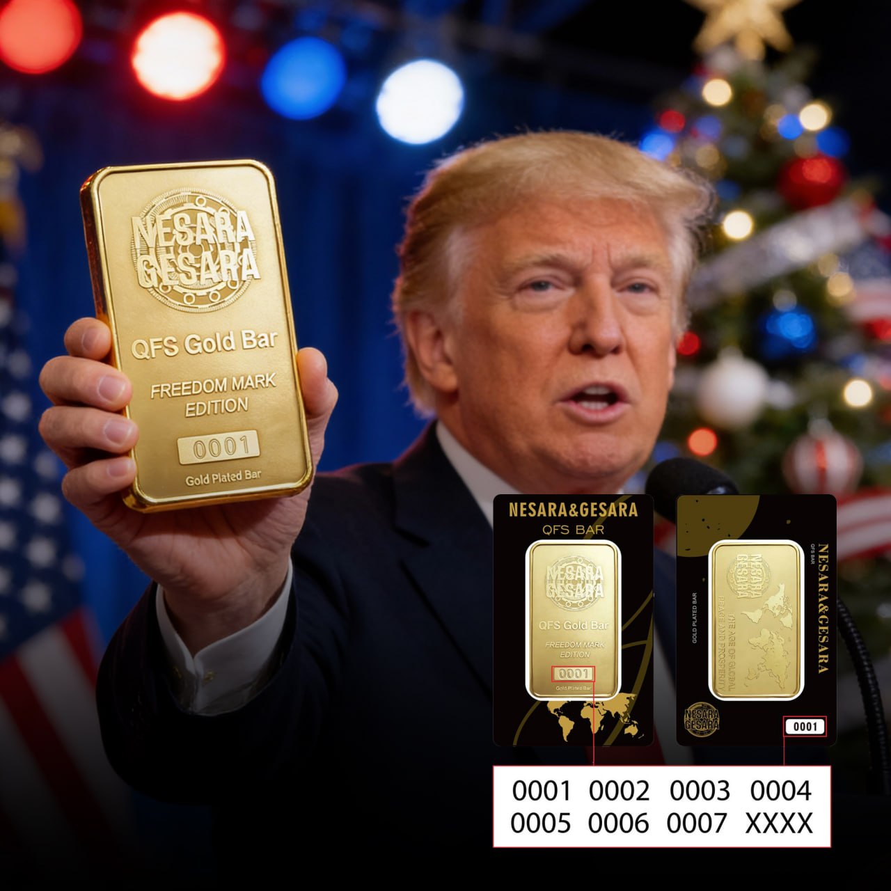 Nesara Gesara QFS Gold Bar