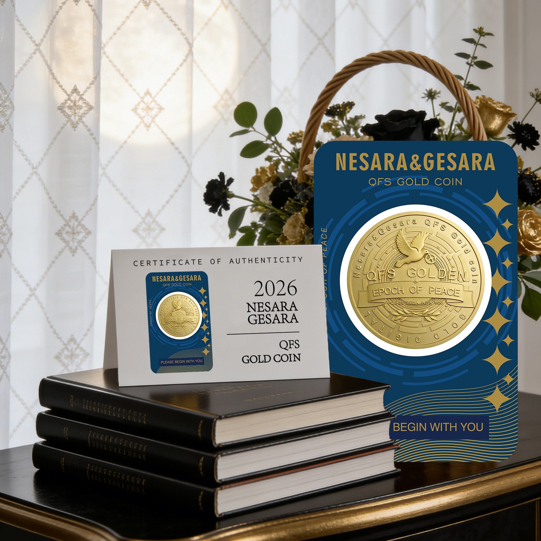 Nesara Gesara QFS Gold Coin
