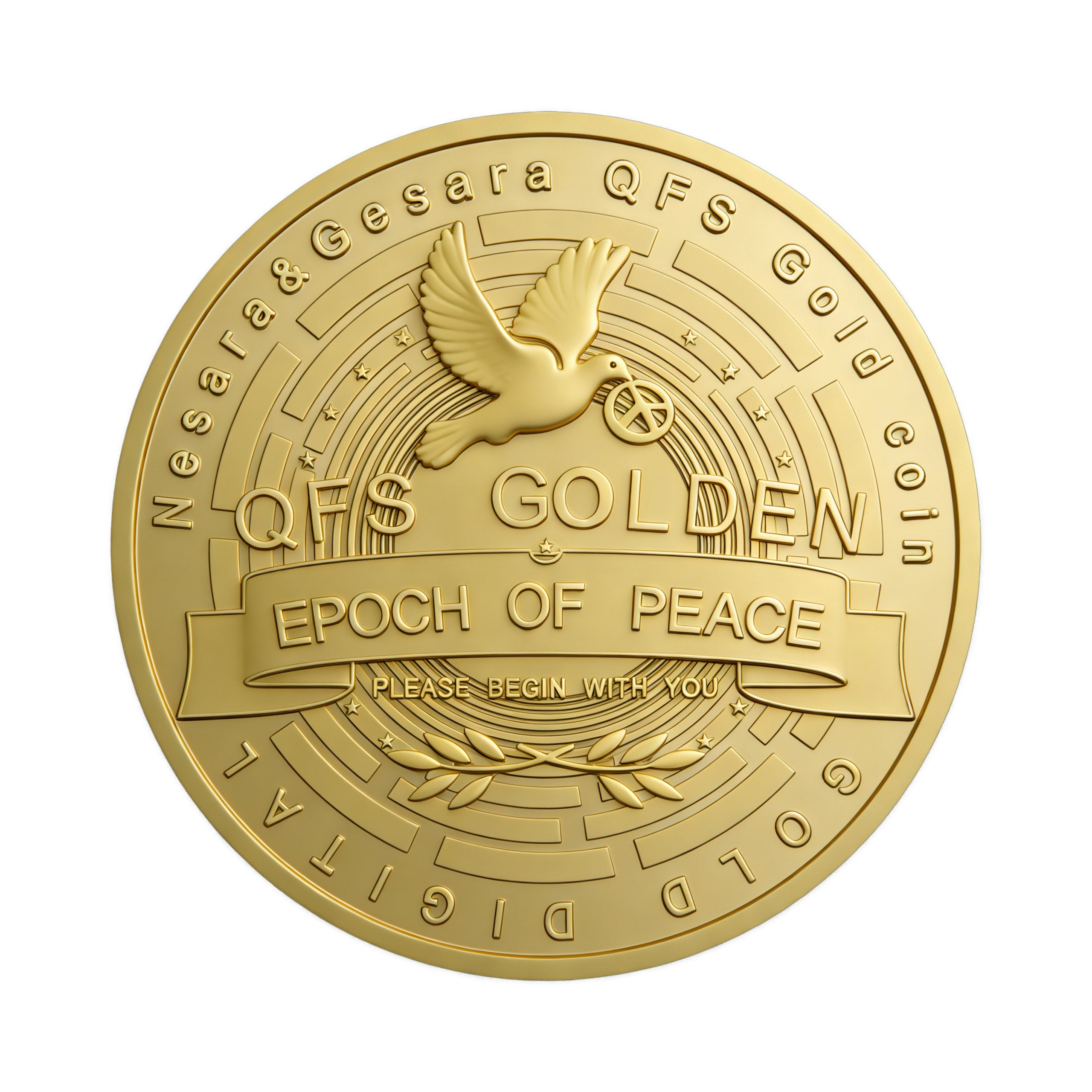 Nesara Gesara QFS Gold Coin