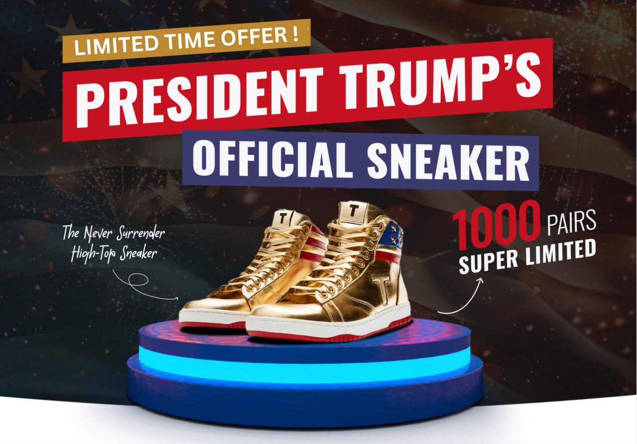 Donald J. Trump Sneakers Never Surrender!