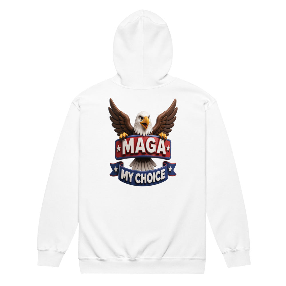 My Choice MAGA heavy blend zip hoodie