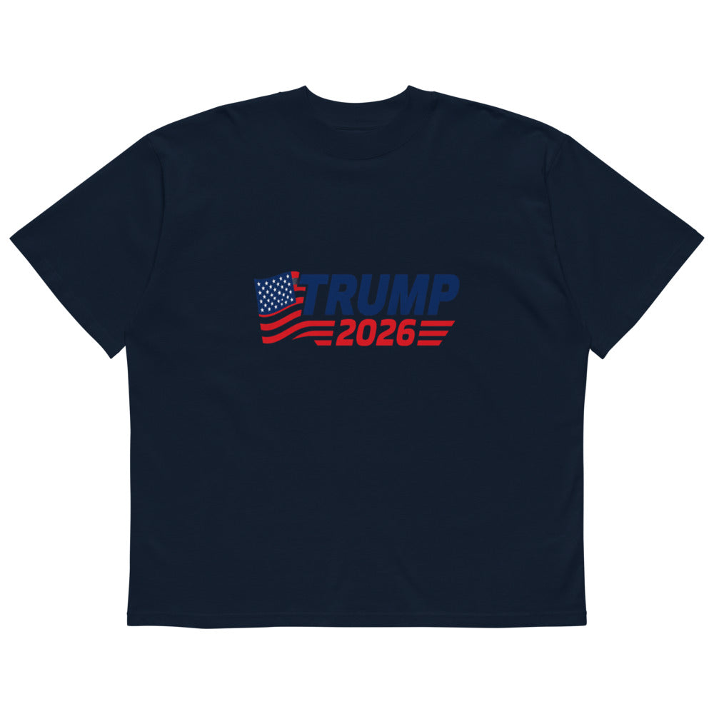 TRUMP 2026 Unisex organic oversized high neck t-shirt