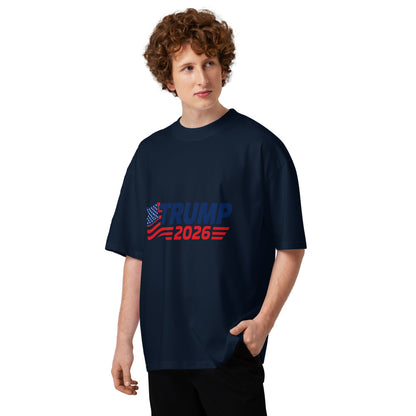 TRUMP 2026 Unisex organic oversized high neck t-shirt