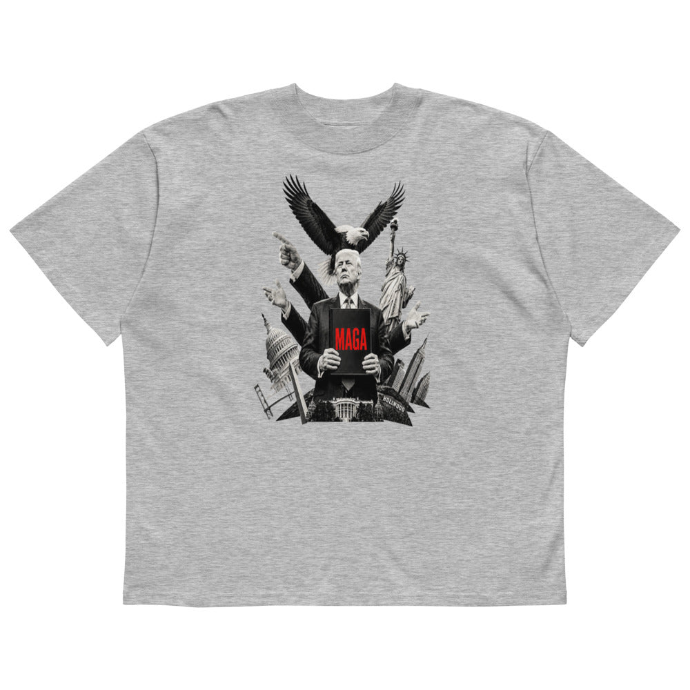 Trump Style oversized high neck t-shirt