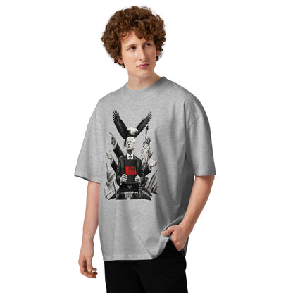 Trump Style oversized high neck t-shirt