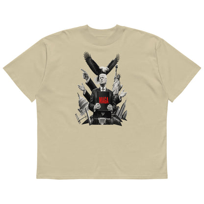 Trump Style oversized high neck t-shirt