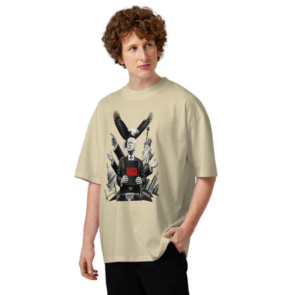 Trump Style oversized high neck t-shirt