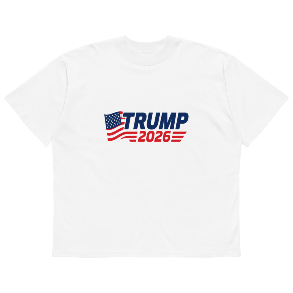 TRUMP 2026 Unisex organic oversized high neck t-shirt