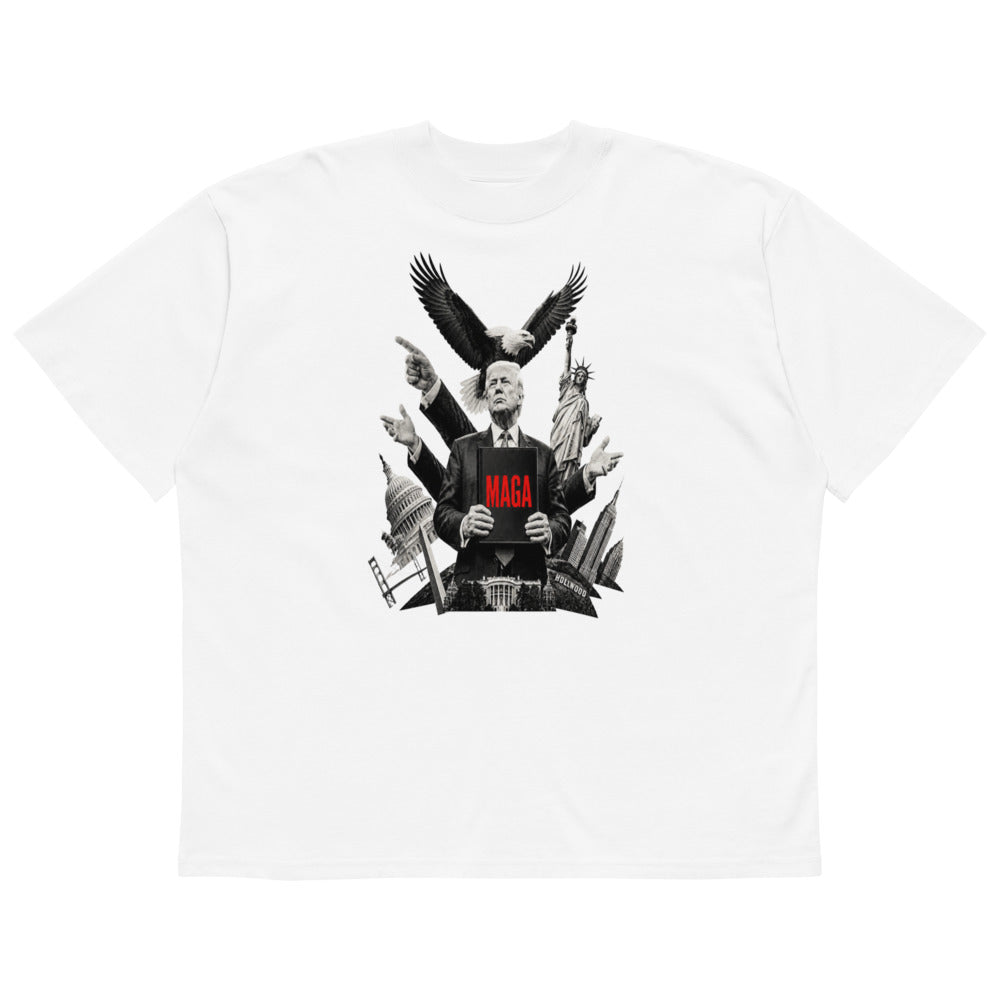 Trump Style oversized high neck t-shirt