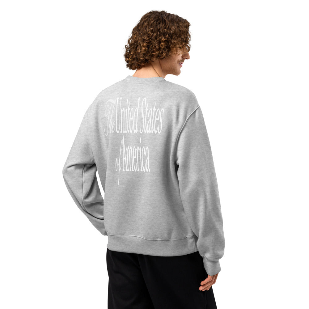 Oversized heavyweight sweatshirt TRUMP TEAM