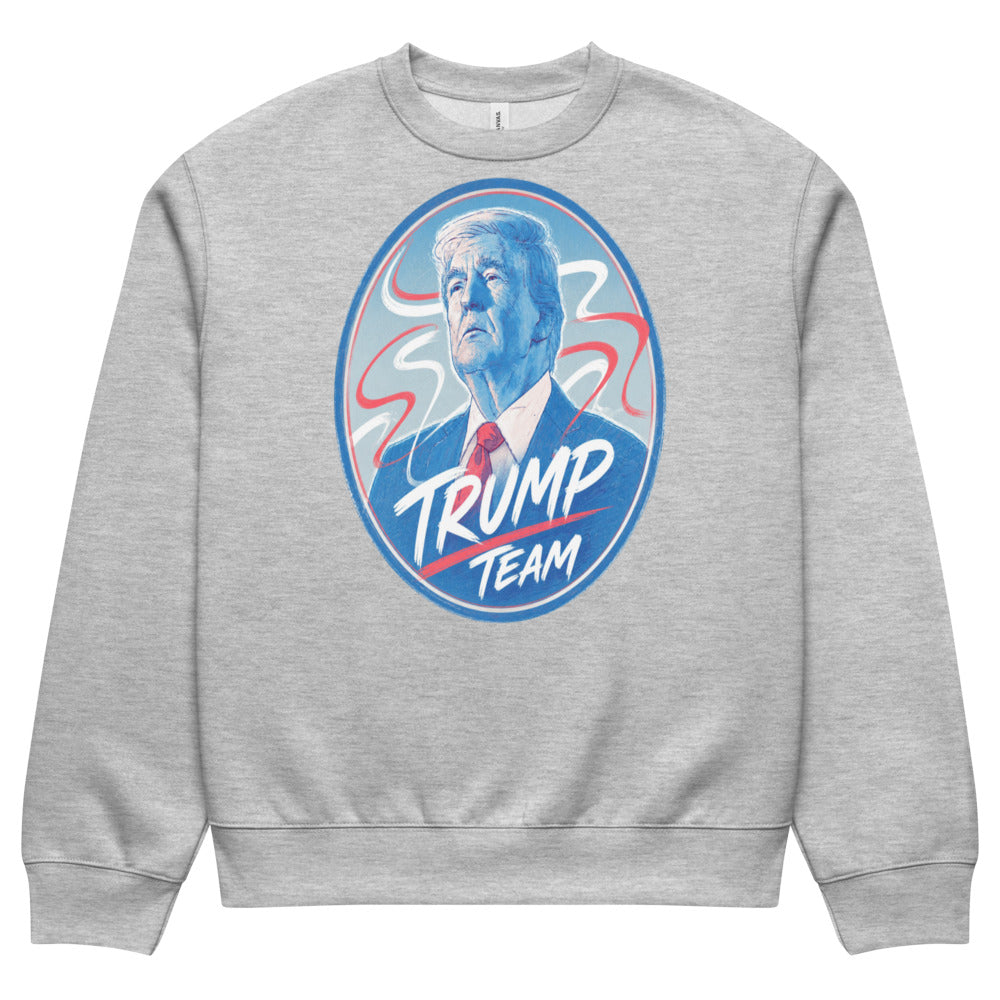 Oversized heavyweight sweatshirt TRUMP TEAM