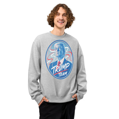 Oversized heavyweight sweatshirt TRUMP TEAM