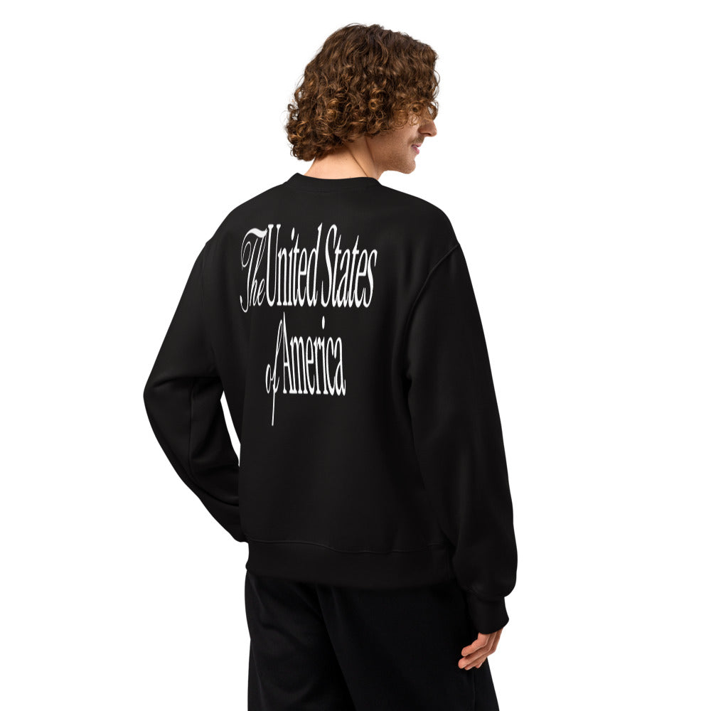 Oversized heavyweight sweatshirt TRUMP TEAM