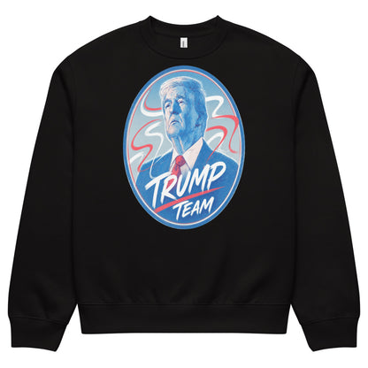 Oversized heavyweight sweatshirt TRUMP TEAM