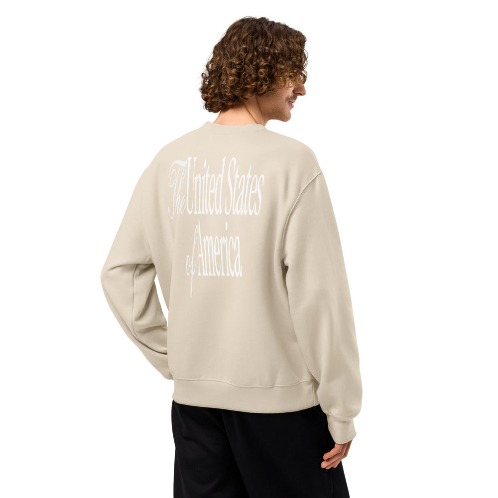 Oversized heavyweight sweatshirt TRUMP TEAM
