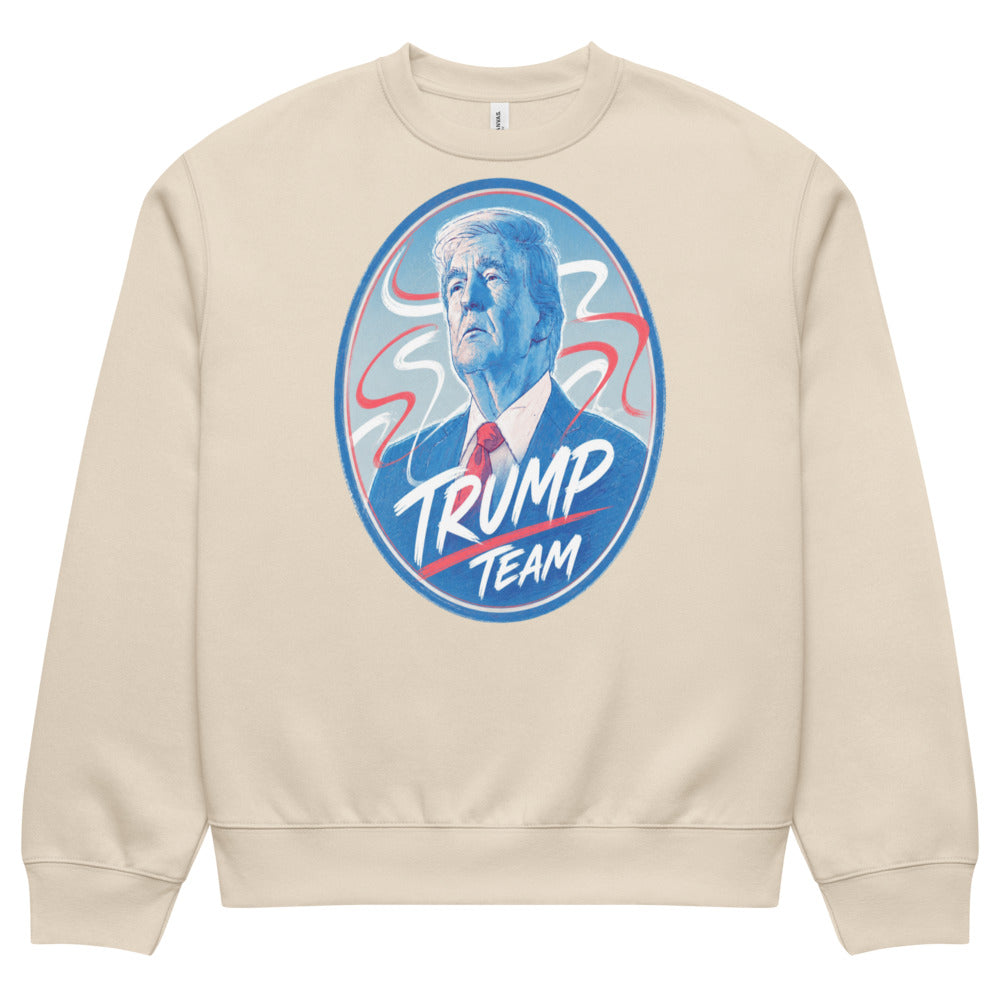 Oversized heavyweight sweatshirt TRUMP TEAM