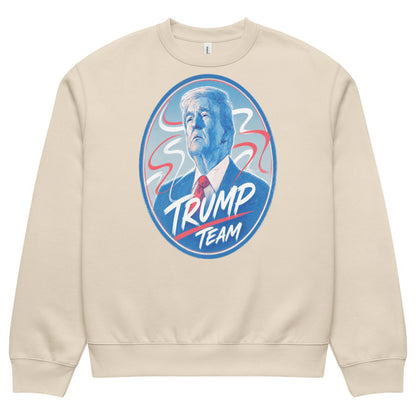 Oversized heavyweight sweatshirt TRUMP TEAM