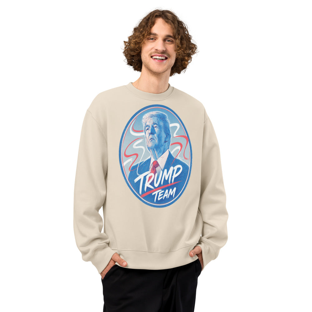 Oversized heavyweight sweatshirt TRUMP TEAM