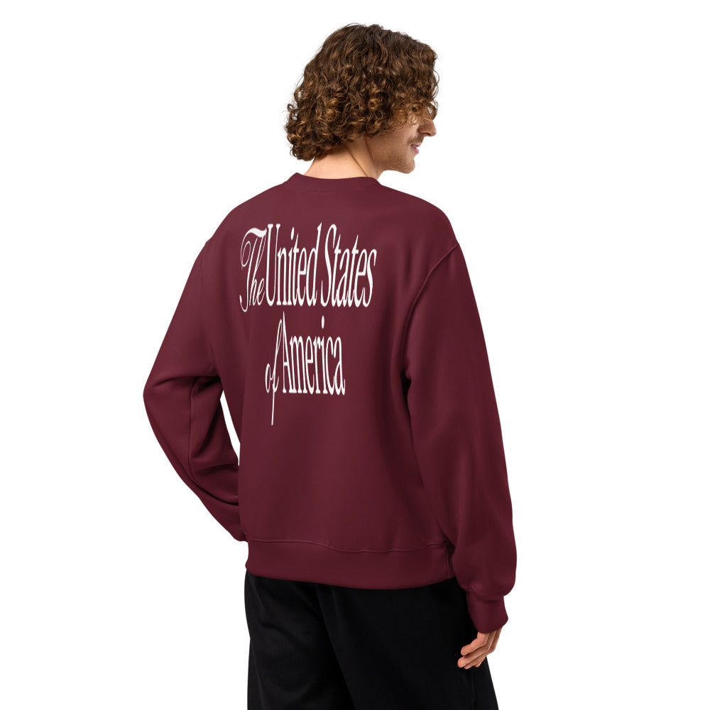 Oversized heavyweight sweatshirt TRUMP TEAM