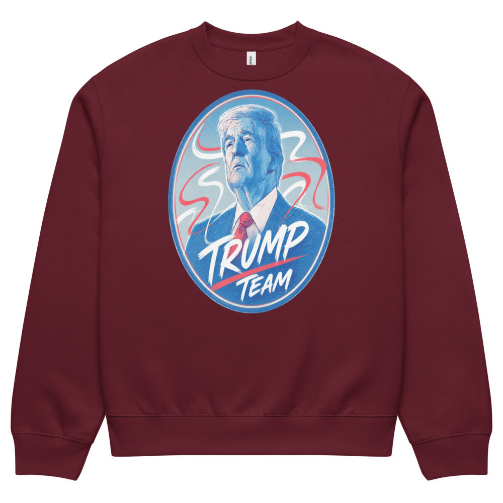 Oversized heavyweight sweatshirt TRUMP TEAM